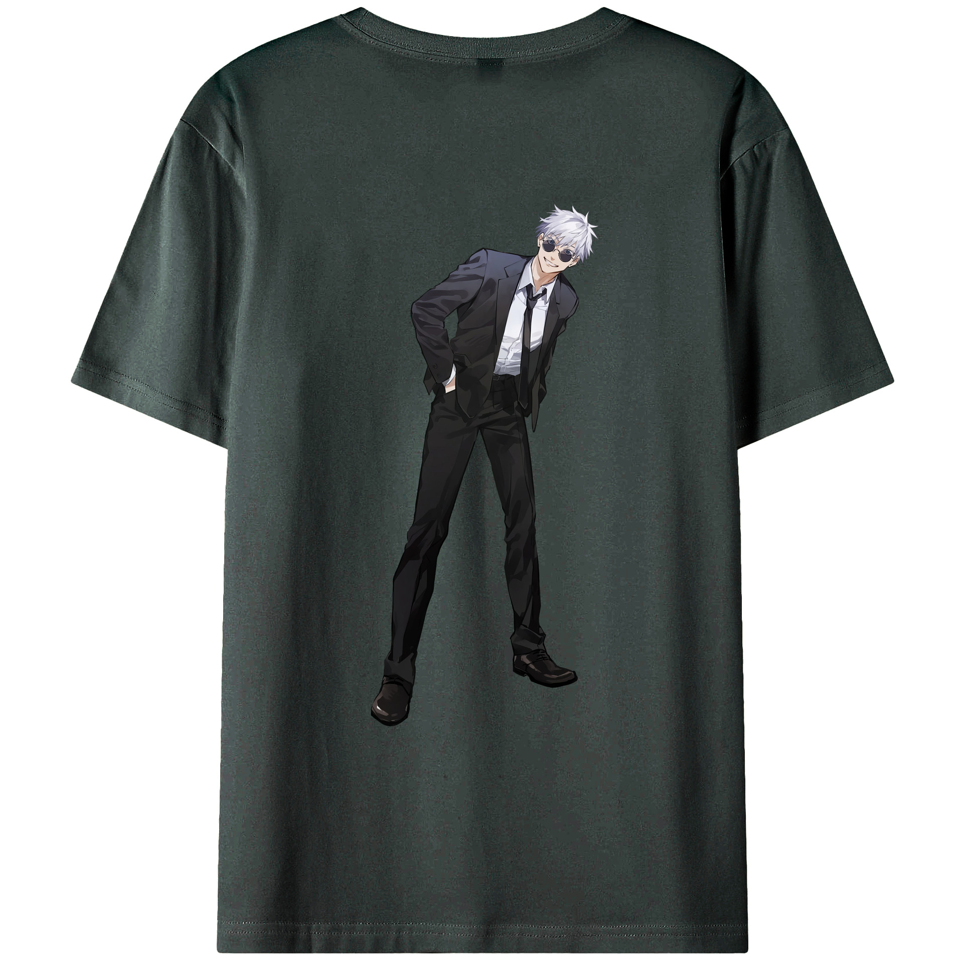 （画像用） 呪術廻戦 Jujutsu Kaisen 綿100％ メンズ半袖Tシャツ（バックプリント） 通気性